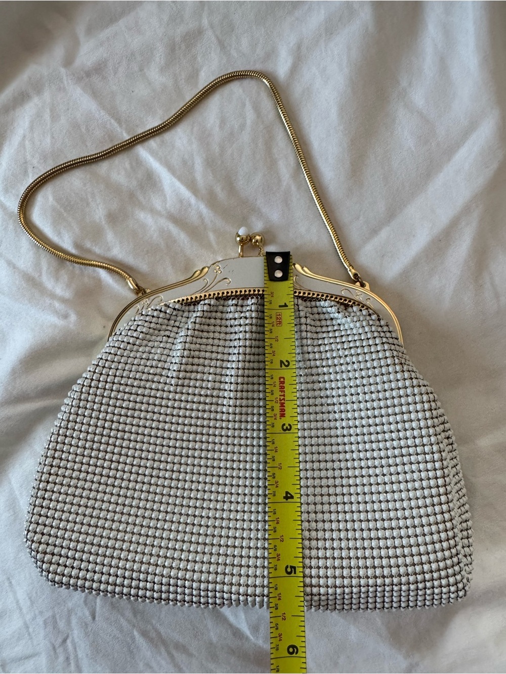Whiting And Davis Rare Vintage 1940s/1950s Mesh Metal Cocktail Purse - In OG Box - Picture 8 of 9